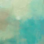 Retro in Aqua and Khaki I