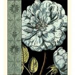 Nouveau Floral in Blue III