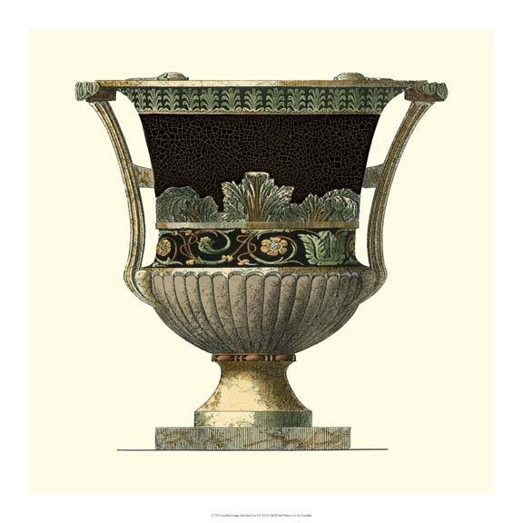 Crackled Large Giardini Urn I - Patrick Allen Fine Art