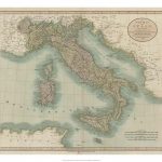Vintage Map of Italy