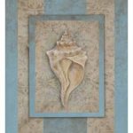 Shell & Damask Stripe II