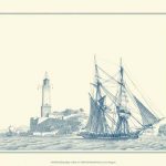 Sailing Ships in Blue I