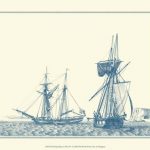 Sailing Ships in Blue IV