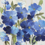 Cobalt Poppies I
