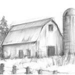Black & White Barn Study I
