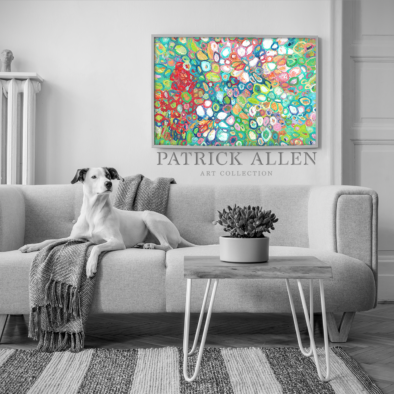 Living Room Wall Painting Dog Sofa - Patrick Allen - shutterstock_1591097467