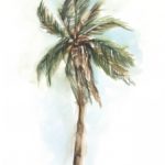 Watercolor Palm Study I