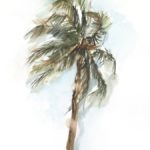 Watercolor Palm Study II