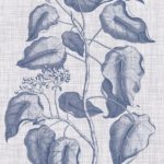Navy & Linen Botanical VIII