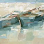 Mosaic Beached Boats I