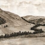 Sepia-toned Hills I
