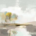 Misty Lake and Trees I