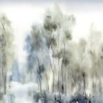 Soft Hues of Misty Forest I