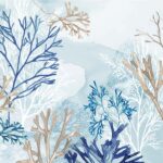 Gentle Coral Reef in Blue Shades