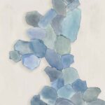 Soft Blue Mosaic Cascade