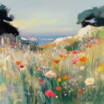 Meadow Bloom by the Ocean I