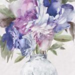 Pastel Blossoms in Glass Vase