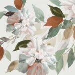 Autumn Blooms on Soft Canvas