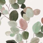 Delicate Pastel Botanical Harmony II