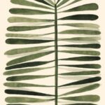 Leaves on Pale Canvas II