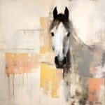 Graceful Equine in Abstract Hues I