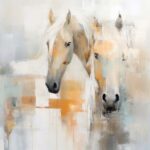 Graceful Equine in Abstract Hues II