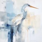 Heron in Tranquil Bluescape II