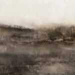 Misty Landscape in Earth Tones