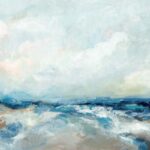 Calm Seascape Under Cloudy Sky